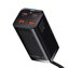 Încărcător rapid de priză Baseus GaN3, 2x USB-A, 2x USB-C 100W, negru
