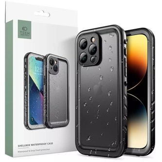 Vodotěsné pouzdro ShellBox IP68 pro Apple iPhone 14 Pro Max Black