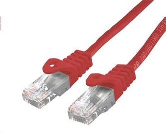 C-TECH cablu patchcord Cat6 UTP, roșu, 5 m