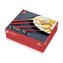 Set tacâmuri inox 16 buc Lisboa roșu
