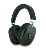 Guess Saffiano PU Leather Triangle Logo căști wireless, kaki
