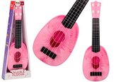 Ukulele chitară mini 4 corzi piersică roz