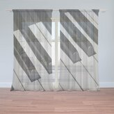 Záclony Klávesy piana: 2ks 150x250cm