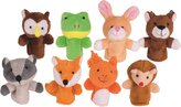 GOKI Set de păpuși pentru degetele mâinii – animale de pădure, 8 buc.