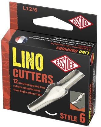 Gouges pentru linoleum 12 buc. stil 6