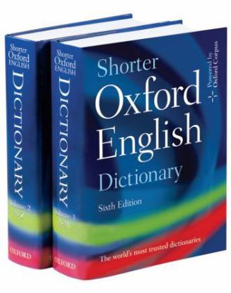 Shorter Oxford English Dictionary, 2 volume
