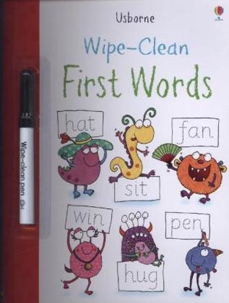 Usborne Wipe Clean: Primele cuvinte, cu pix ștergabil