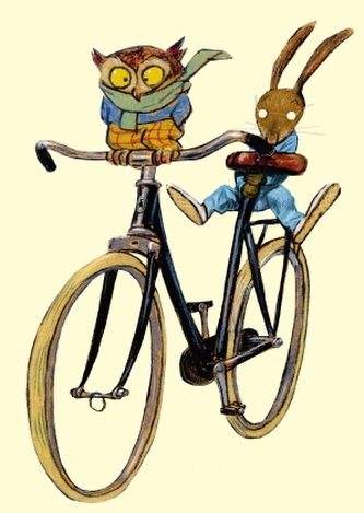 Bicicletă, cărți poștale