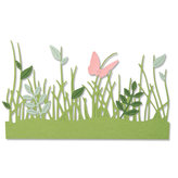 SIZZIX Thinlits șabloane metalice de decupare - Pat floral de primăvară 4 buc