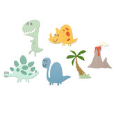 SIZZIX Thinlits șabloane metalice de decupaj - Dinozauri, 9 buc
