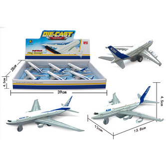 Model de avion din metal