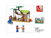 Set de construcție: grajd, 110 buc.