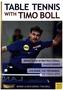 Tenis de masă cu Timo Boll