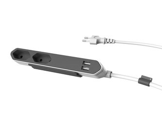 Cablu prelungitor POWERBAR USB GREY