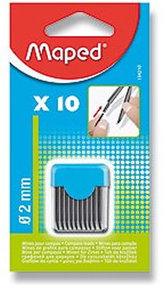 Maped - Mine pentru compas 2 mm, 10 buc