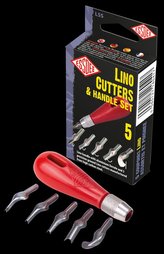 ESSDEE set pentru linogravură / 5 dălți diferite cu mâner