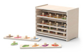 Set puzzle din lemn - 12 buc.