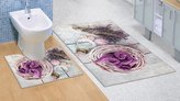 Set imprimare 3D - lavandă - set (60x100, 60x50 cm WC)