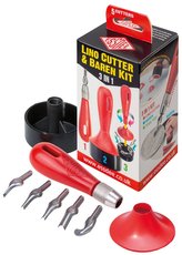 ESSDEE set pentru linogravură 3în1 / 5 dălți diferite