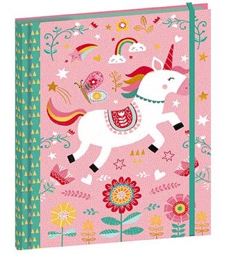 Caiet cu elastic, 2 modele: Unicorn și Vulpă, Janod