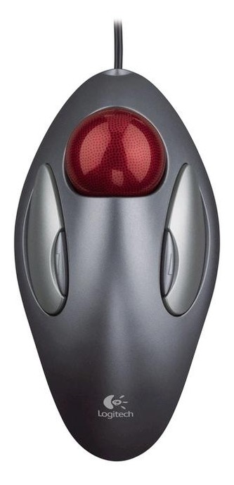 Logitech mouse TrackMan Marble, argintiu