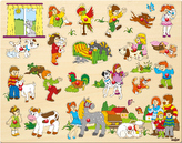 Puzzle mari, cu mânere
